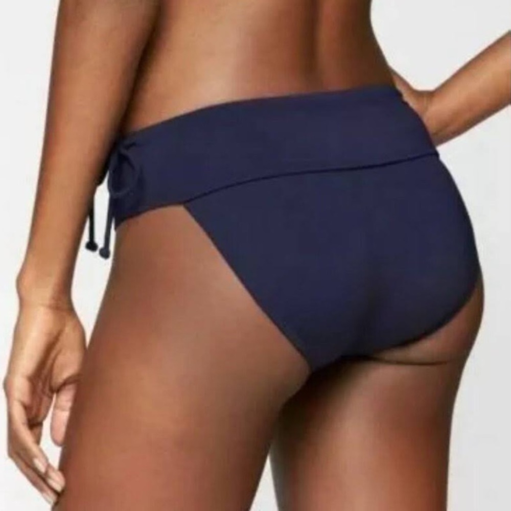 Athleta Side Tie Bikini Bottom - L Sapphire Blue or Black NWT - Picture 9 of 10